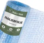 HaGa Isolierfolie – 1,5m Breite | 10m Länge – Thermofolie für Gewächshaus – Winterschutz für Pflanzen und Gemüse mit Noppenfolie – pflanzenveträgliche Luftpolsterfolie & Noppenbahn