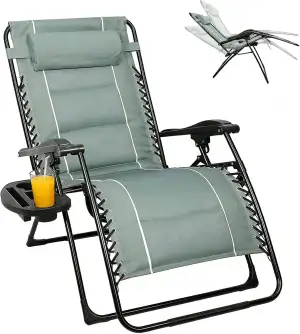 Sonnenliege Liegestuhl Klappbar, 85 cm Extra Breit Gartenliege Klappbare, Garten