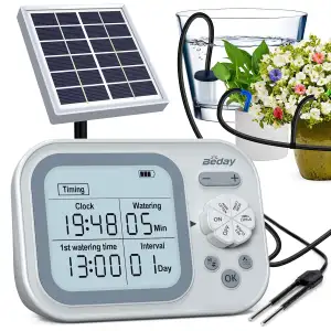 Automatisches Solar-Tropfbewässerungssystem, unabhängiger Timer, Bewässerungsset