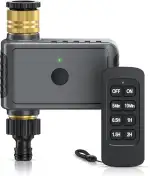 Brandson – Funk Bewässerungscomputer mit Fernbedienung – funkgesteuerter Bewässerungstimer – automatische Gartenbewässerung – 6 Voreinstellungen – Bewässerung für Balkon Garten Terrasse