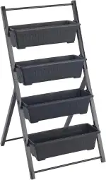 Maximex Vertikales Hochbeet 4 Etagen, mit 4 Pflanzkästen, wetterbeständig, verstellbare Neigung, ...