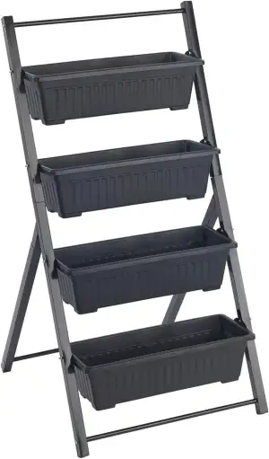 Maximex Vertikales Hochbeet 4 Etagen, mit 4 Pflanzkästen, wetterbeständig, verst