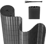 PVC Sichtschutzmatte 100 x 400 cm, Standard Sichtschutz, W-Struktur Verstärkung Innen, Wasserdich...