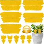 100 Stück Trauermücken Bekämpfen, Gelbsticker Trauermücken, Klebriger Fänger zur Schädlingsbekämp...