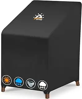 Zettum Abdeckhauben für Stühle 1 Stücke, Stapelstühle Abdeckung Wasserdicht und 