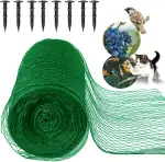 4m x 5m Vogelnetz Vogelschutznetz engmaschig (15x15mm) Robust, witterungs- & UV-beständig grün, K...
