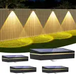 Solarlampen für Außen Garten mit 3 Farbtemperaturen,IP65 Wasserdicht Solar Zaunleuchten für Außen...