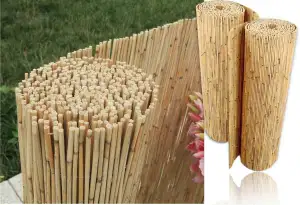 Schilfrohrmatte - Höhe 90 cm x Länge 600 cm - Schilfmatten, Strohmatte - Sicht-,