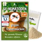 SF-Nematoden (1 Mio.) gegen Trauermücken – für 10 Pflanzen / 1m² Fläche – zum einfachen gießen