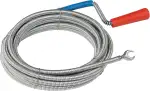 Meister Rohrreinigungswelle Ø 9 mm x 5 m - Flexible Spirale mit Kralle - Umweltfreundliche Lösung für hartnäckige Verstopfungen / Abflussspirale / Rohr-Reinigungssspirale / Rohrreiniger / 9405400