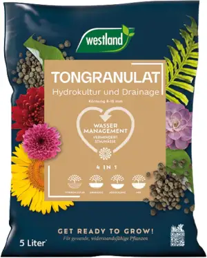 Westland Tongranulat, 5 l – Pflanzgranulat ideal für Hydrokultur, Drainage Subst
