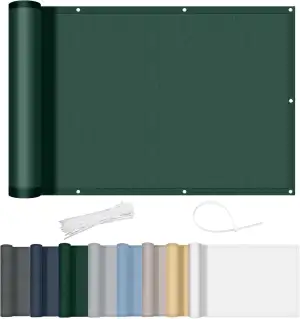 AXT SHADE Balkon Sichtschutz Wetterfest 90x600cm Balkonverkleidung Balkonabdecku