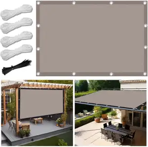 Sonnensegel Rechteckig 1x3m Segeltuch Wasserdicht im Viele Größe und Farben, Bes