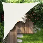 HENG FENG Sonnensegel 3x3x4.25m Dreieckig Wasserdicht mit 95% UV-Schutz Sonnenschutz für Garten Terrasse Balkon | Wetterfest & Windstabil aus hochwertigem PES Polyester | Beige