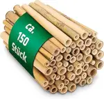 Gardigo Bambusröhrchen für Insektenhotel - 150 Stück - Bambus Niströhren für Wildbienen, Zubehör ...