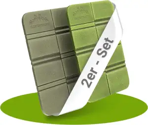 Alpenwert SITZKISSEN Outdoor Faltbar [2er Set] - Wasserdicht und Wetterfest, Ide