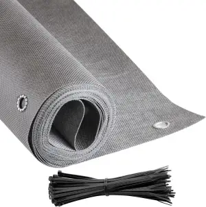 COVER IT Balkon Sichtschutz 100 x 700 cm – Balkonsichtschutz ohne Bohren mit Öse