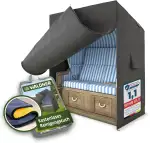 WALDNER Strandkorb Schutzhülle | Oxford 600D | Abdeckung Strandkorbhülle Abdeckhaube Abdeckplane ...