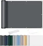 AXT SHADE Balkon Sichtschutz Wetterfest 90x600cm Balkonverkleidung Balkonabdeckung Balkonbespannu...