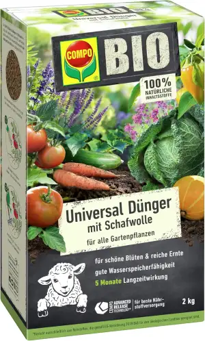 Compo Bio Universal Langzeit-Dünger mit Schafwolle 2 kg