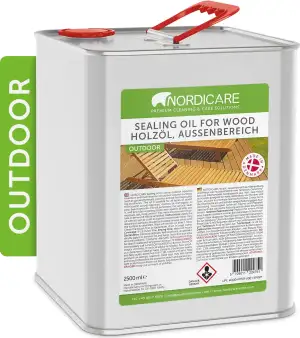 Nordicare Holzöl Außenbereich [2,5L] für Lärche, Eiche, Teak oder Akazienholz I 
