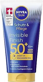 NIVEA SUN Schutz & Pflege Invisible Finish LSF 50+, wasserfester Sonnenschutz mi