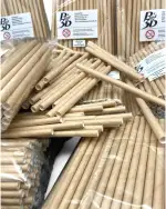 Niströhren für Solitärbienen – 300 Stück Nisthülsen für Mauer- & Wildbienen, 145mm lang, 6mm und ...