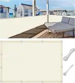 Balkon-Sicht-Schutz Ohne Bohren Wetterfest Balkon-Verkleidung Balkonabdeckung Balkonbespannung Bl...