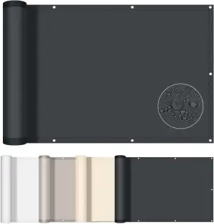 AXT SHADE Balkon Sichtschutz Wetterfest 85x600cm Balkonverkleidung Balkonabdecku