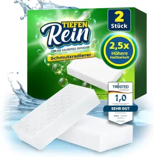 2,5X längere Lebensdauer | Schmutzradierer Schwamm PRO 2 Stück - Radierschwamm |