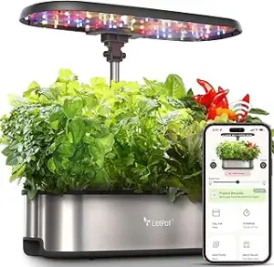 LETPOT LPH-SE WiFi Hydroponisches Anzuchtsystem, 12 Hülsen Smart Herb Garden Kit für Innenräume, ...