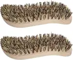 2 Stück Scheuerbürste, Reinigungsbürste mit extra harten Borsten, Putzbürste, Hand Schrubber, Erg...