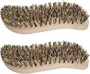 2 Stück Scheuerbürste, Reinigungsbürste mit extra harten Borsten, Putzbürste, Ha