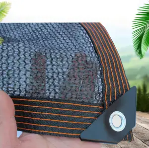 Garten Schattierungsnetz Schattiernetz,4-poliges Schattennetz,60% -70% UV-Beständiges,mit Ösen,für Garten/Pflanze/Gewächshaus/Scheune/Außen/Hof/Dach,anpassbare Größe (3x5m/9.8x16.4ft)