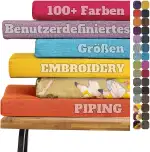 Benutzerdefinierte Bankkissen, Waschbar Abnehmbarem Bankauflage Stuhlkissen für Fensterbank, rutschfeste Bankpolster Schaukel Sitzkissen für Outdoor,GartenmöBel,Terrasse,Drinnen (3CM)