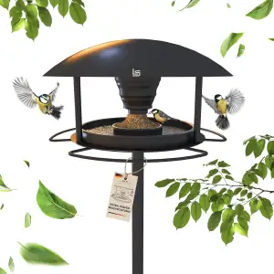 Schenk Vogelhaus mit Ständer Wetterfest [3 in 1 XXL Vogelfutterhaus] Futterhaus 