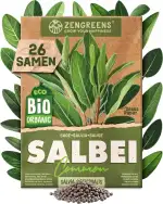 Bio Salbei Samen - Salbeisamen - Kräutersamen für den einfachen Anbau im Garten, Balkon oder Küche - Kräuter Saatgut ideal für Anfänger