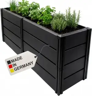 NYVI Hochbeet NYVIGreen XL 158x44x61cm 392 Liter - Kunststoff Kräuterbeet für Ga