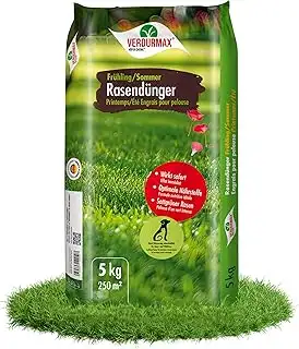 Verdurmax 5 kg Rasendünger Frühling & Sommer - Langzeit Rasendünger mit Sticksto