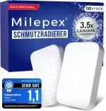 Milepex® Schmutzradierer [10x] – Premium Schwamm für Wand, Boden, Sneaker & Auto | Zauberschwamm ...
