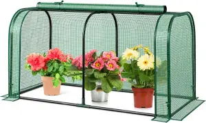 RELAX4LIFE Gewächshaus klein, Foliengewächshaus Winterfest, Überwinterungszelt f