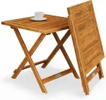 Casaria® Beistelltisch Holz Vollmontiert Klappbar 80kg Belastbar Balkon