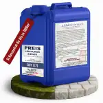 A.K.B Steinreich Grünbelagentferner & Steinreiniger Intensiv Aussen 5l [2000 m²] – Hochwirksame Reinigung von Grünbelag, Algen & Flechten Mit & Ohne Schrubben - Steinreiniger Außen