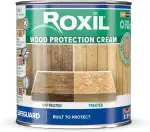 Roxil Holzlasur Creme - Holzimprägnierung für außen – Wetterfeste Imprägnierung für Terrassenböden, Gartenhaus, Zäune, Holzterrassen und mehr (1 L)