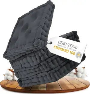 Gräfenstayn® 4er-Set Sitzkissen Stuhlkissen 40x40x8cm für Indoor und Outdoor aus