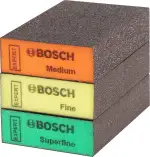 Bosch 3X EXPERT S471 Standard Schleifschwämme (für Farbe auf Holz, Weichholz, Ø 69 x 97 x 26 mm, ...
