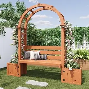 Blumenkasten mit Rankgitter, Pflanzkasten per Garten Balkon als Sichtschutz per 
