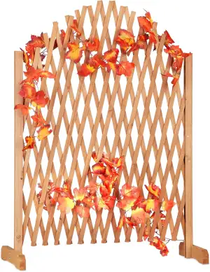 Relaxdays Rankgitter Holz, ausziehbar, freistehend, Garten, Balkon, Terrasse, Ra