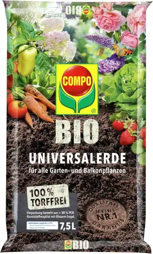 COMPO BIO Universalerde torffrei - für alle Garten- und Balkonpflanzen sowie Obs