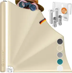 KESSER® Balkonfächer klappbar mit Wandhalterung | 140x140cm | Sichtschutz Balkon